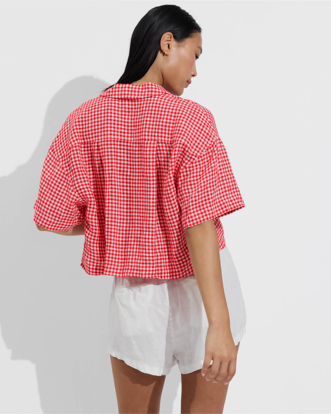 Leisure Shirt - Gingham: Sweet Chili Heat / Coconut