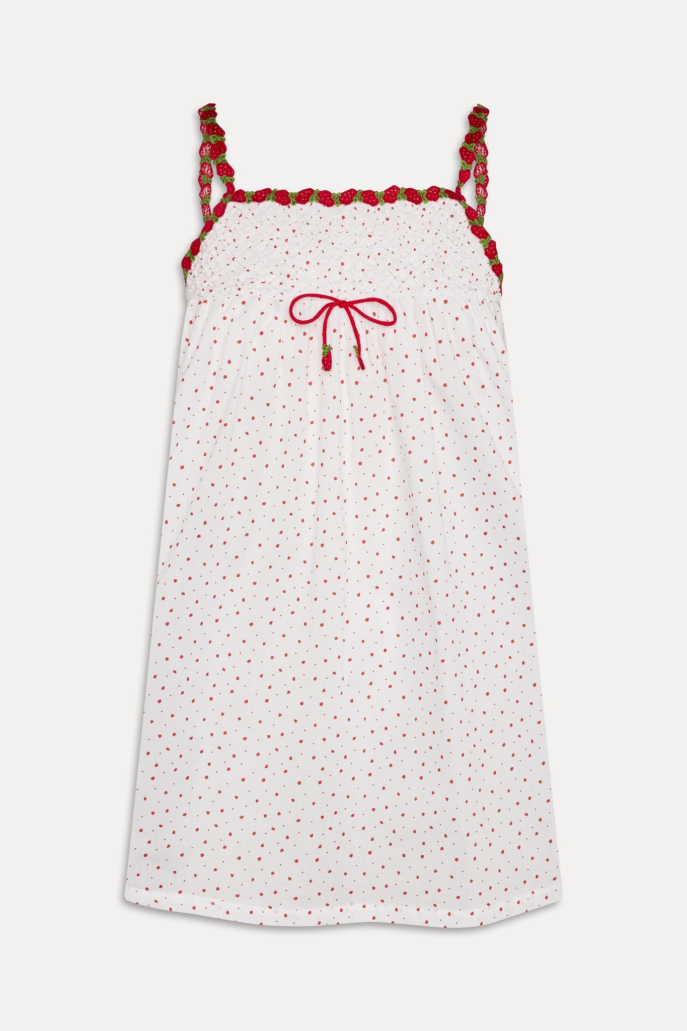 Coppola Cotton Babydoll Dress - Tiny Berry