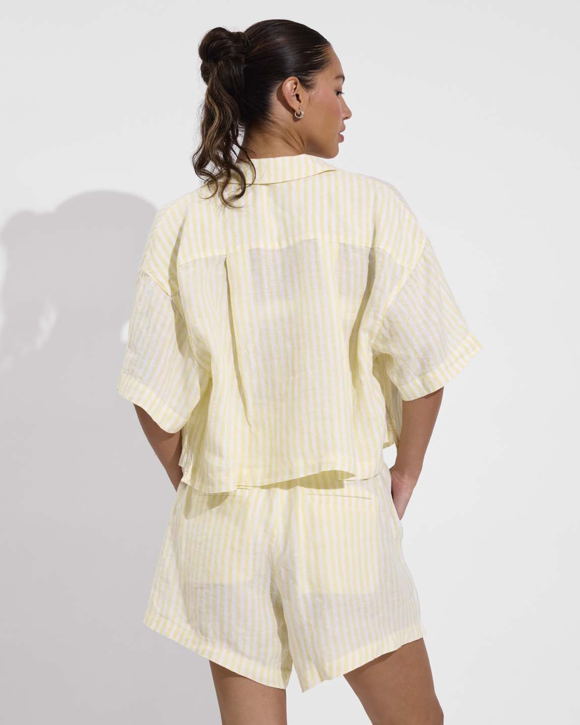 Leisure Shirt - Bungalow Stripe: Melt / Coconut