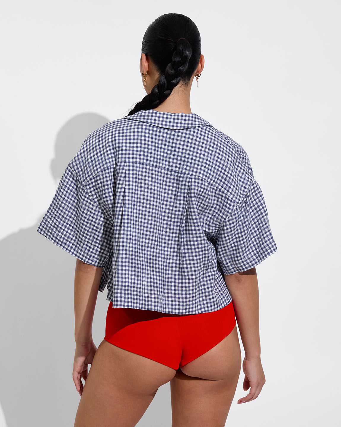 Leisure Shirt - Gingham: Varsity / Coconut
