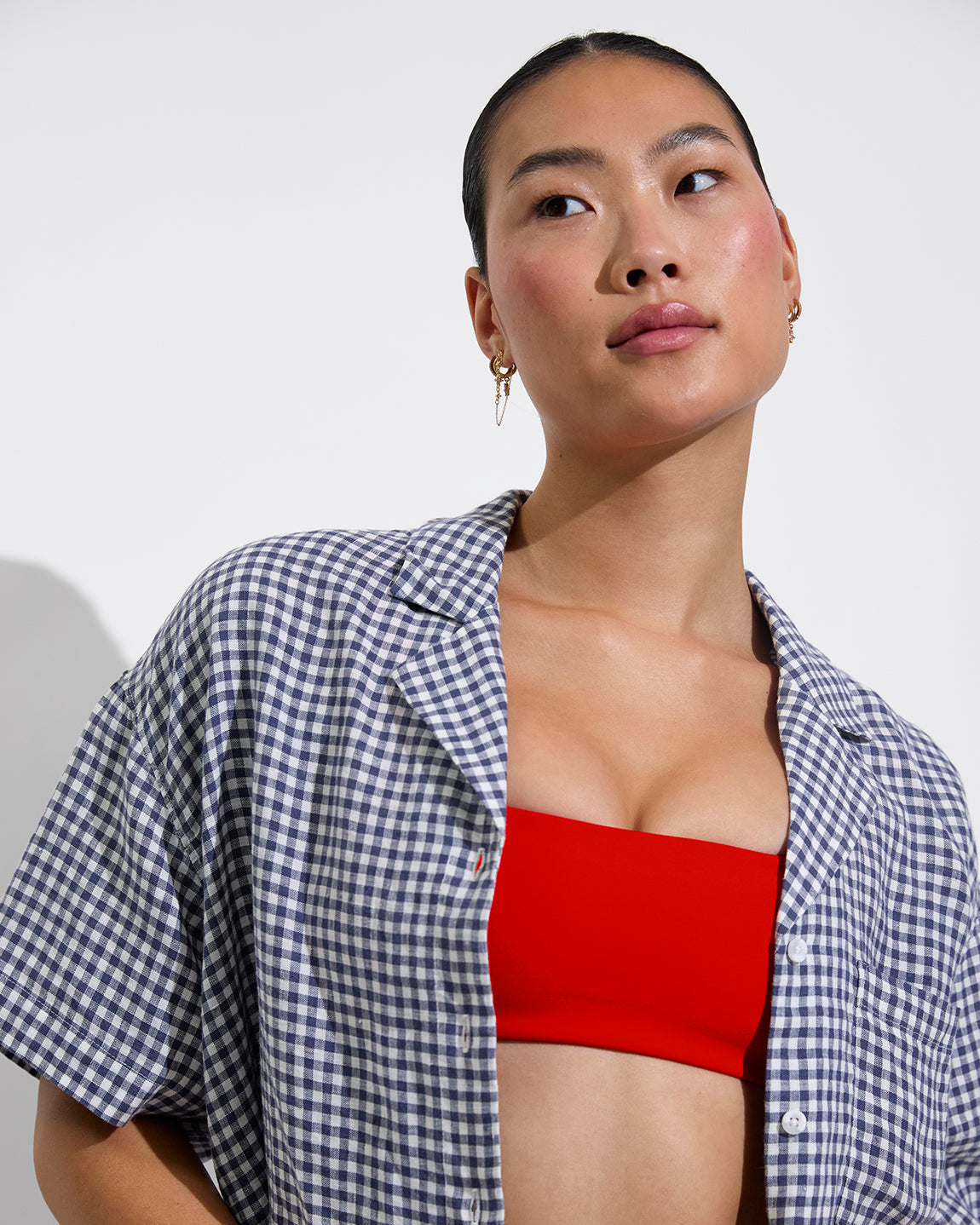 Leisure Shirt - Gingham: Varsity / Coconut