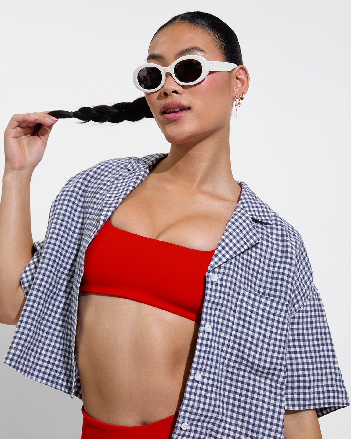 Leisure Shirt - Gingham: Varsity / Coconut