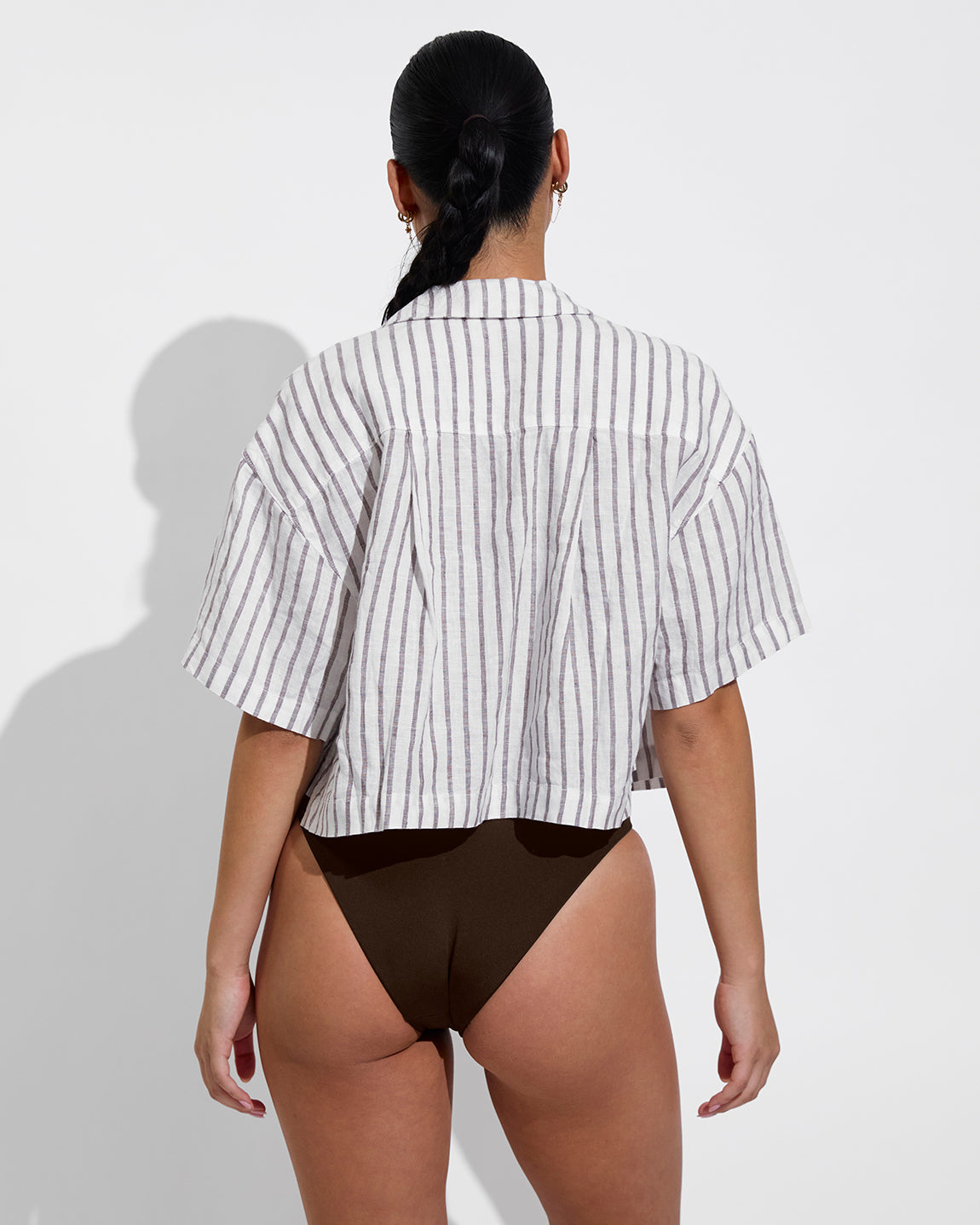 Leisure Shirt - Classic Stripe: Stormy / Coconut