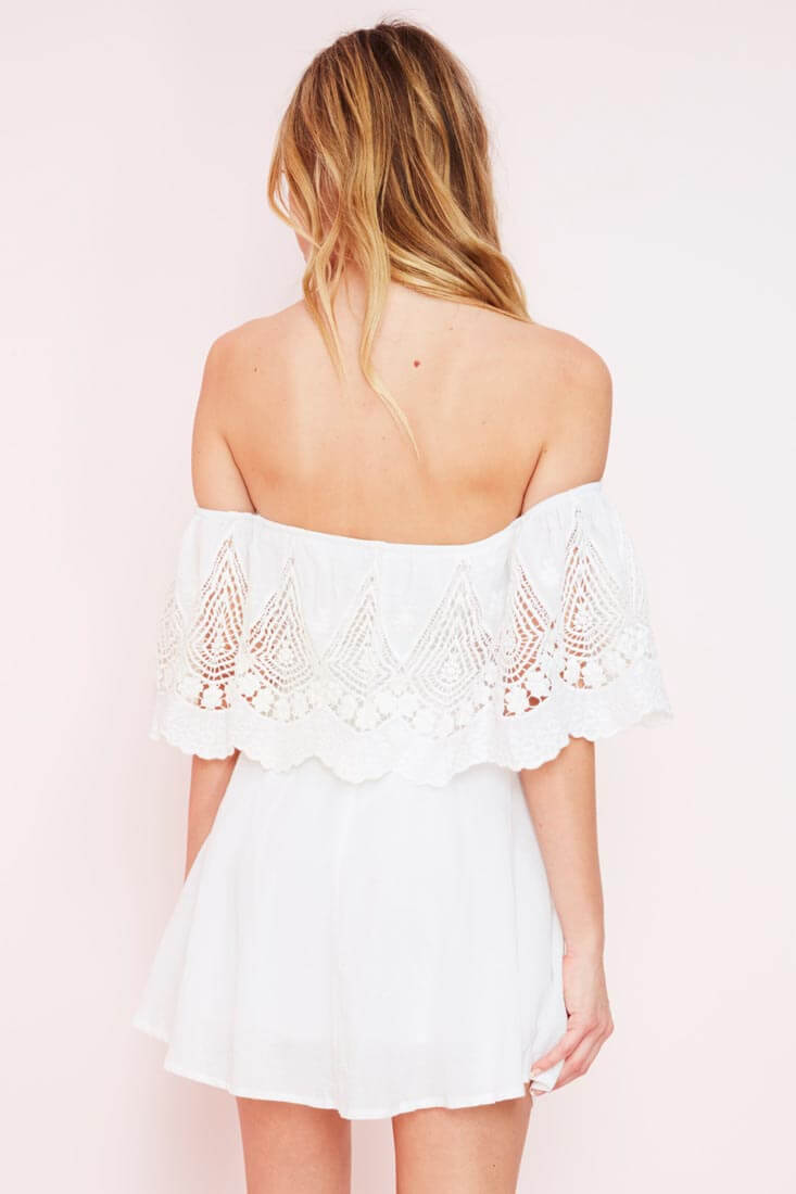 Wanda Casual Mini Dress White